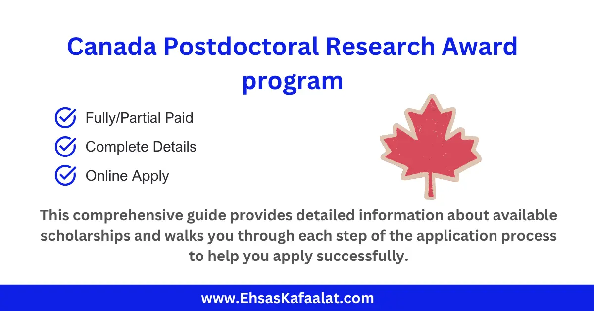 Canada Postdoctoral Research Award program 2026