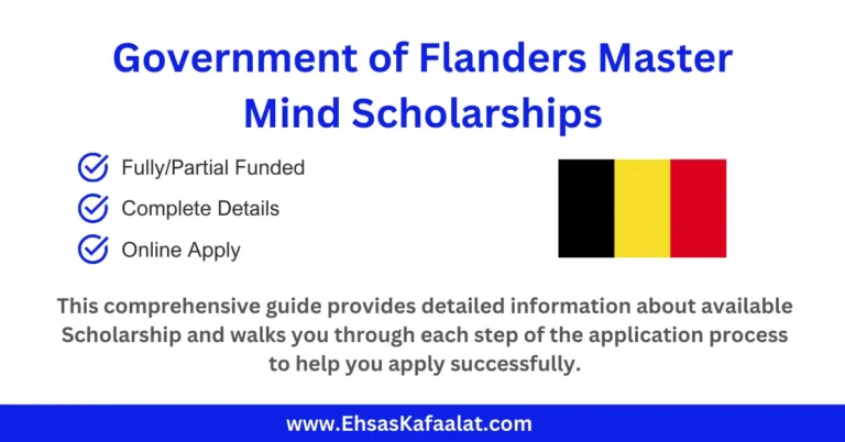 Government of Flanders Master Mind Scholarships