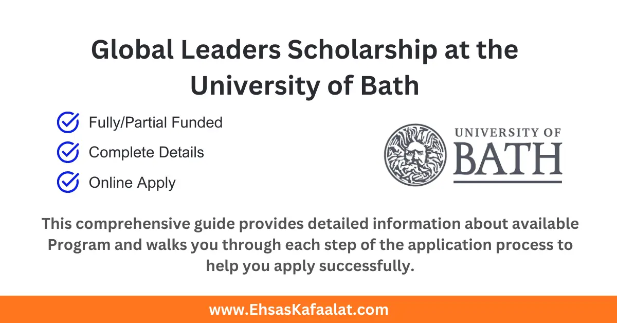 Global Leaders Scholarship 2026 At University Of Bath For International ...