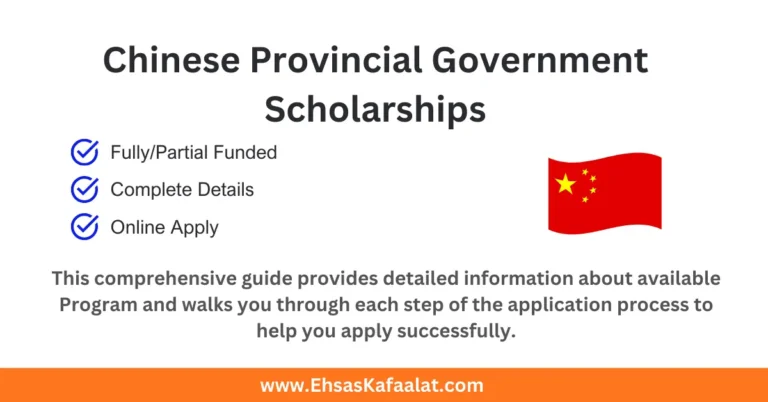 Chinese Provincial Government Scholarships