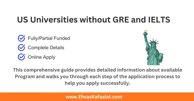 US universities without GRE and IELTS