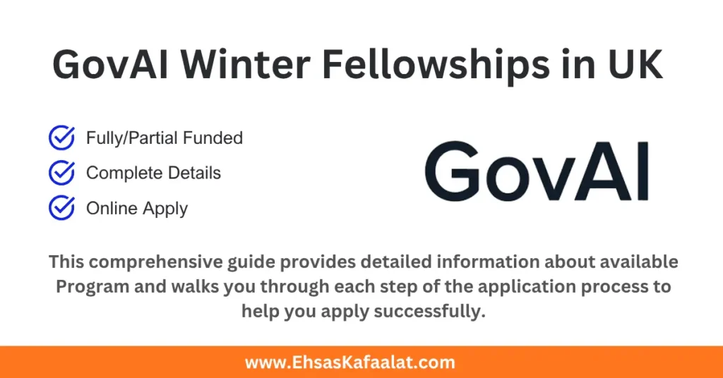 GovAI Winter Fellowship 2027 in UK (Fully Funded) | £12,000 Stipend 24 GovAI Winter Fellowship