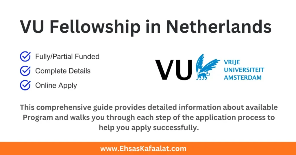 VU Fellowship Programme 2027 in Netherlands (Funded) 23 VU Fellowship Programme